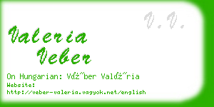 valeria veber business card